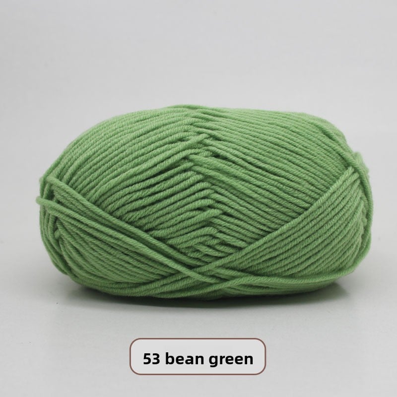 Five-Strand Milk Cotton Yarn for Knitting and DIY Crafts