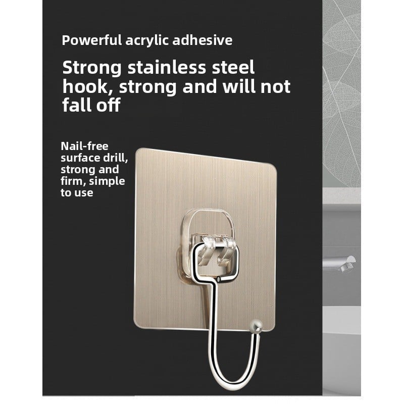 Transparent and traceless hook without punching holes