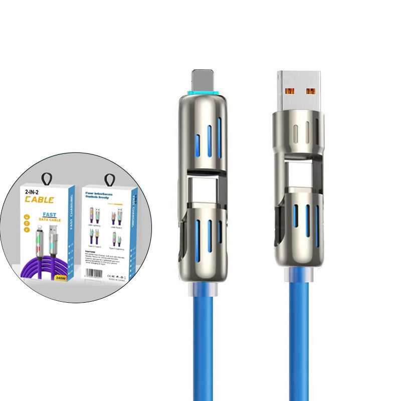 4-in-1 usb mobile phone data cable