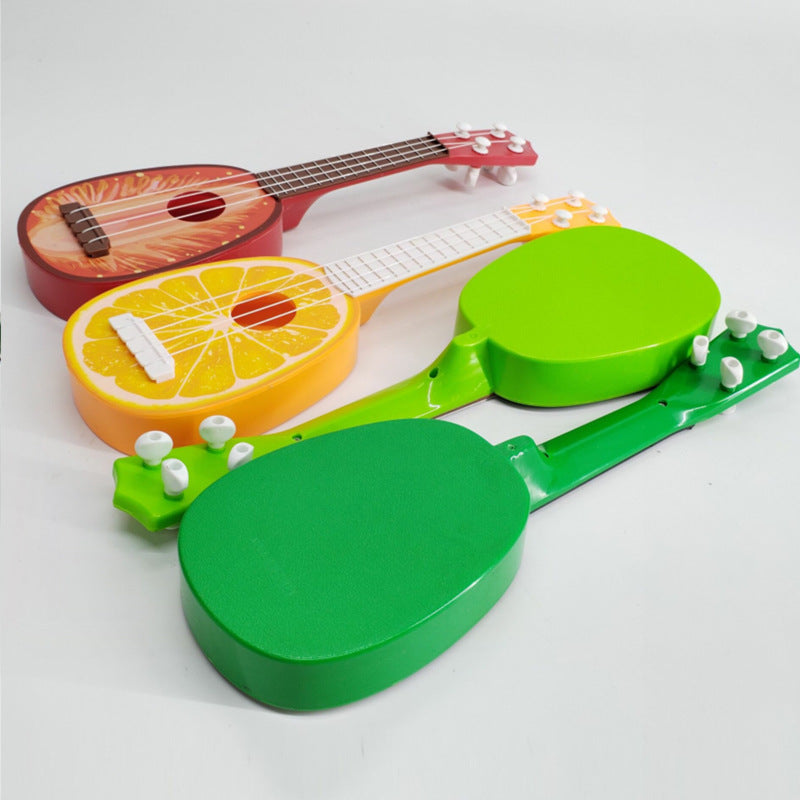 Cartoon Fruit Guitar Toys Children's Early Education Musical Instruments Ukulele Gift