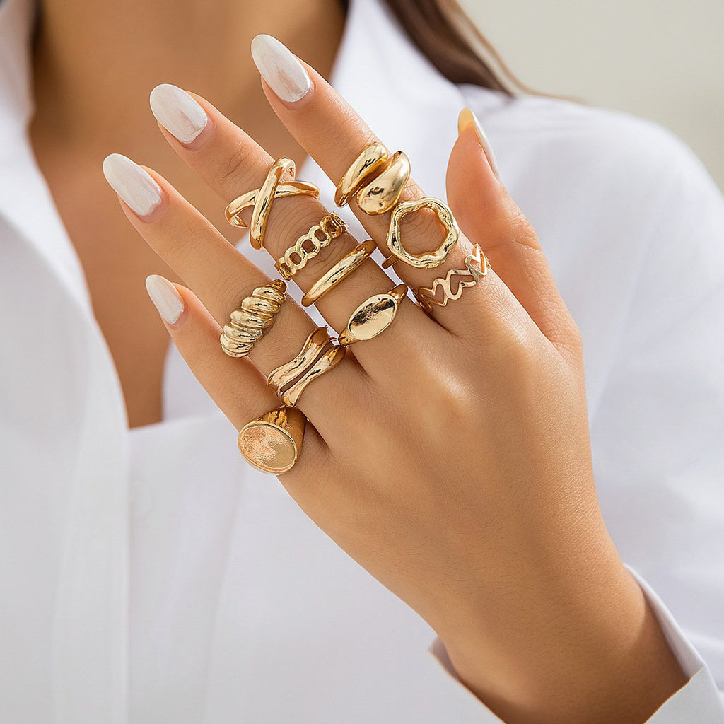 Joint ring with exaggerated opening set ring