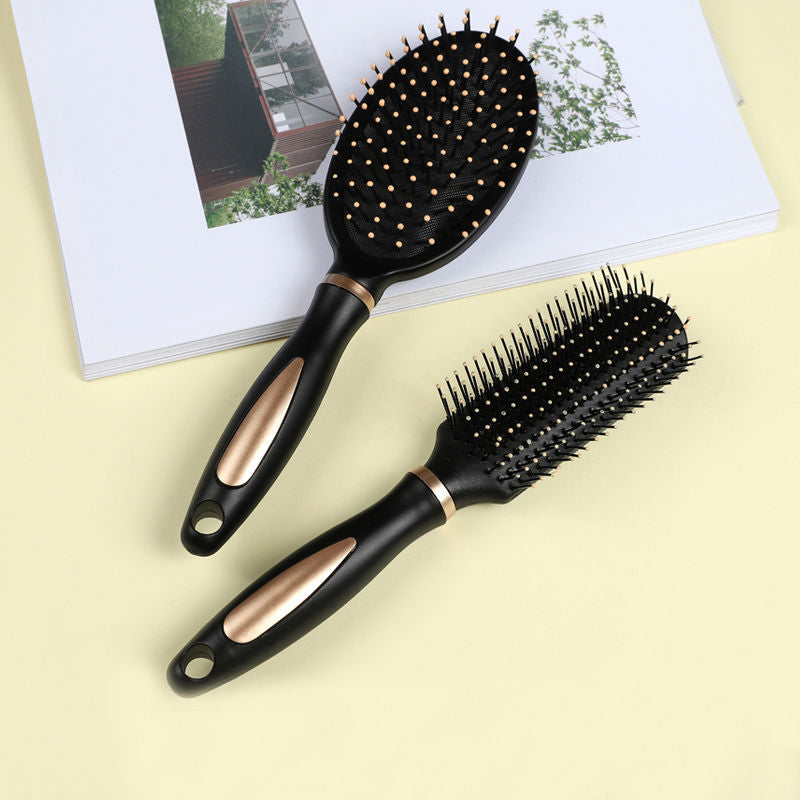 Household curly hair comb men's and women's air cushion airbag massage comb ribs comb inner buckle styling hair cylinder roll comb