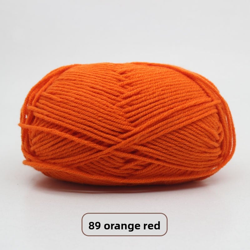 Five-Strand Milk Cotton Yarn for Knitting and DIY Crafts
