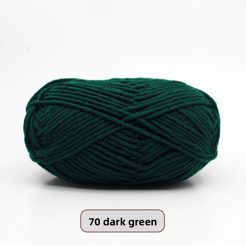 Five-Strand Milk Cotton Yarn for Knitting and DIY Crafts