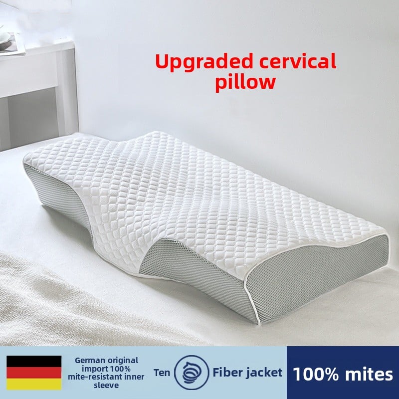 Neck protection and sleep aid latex pillow