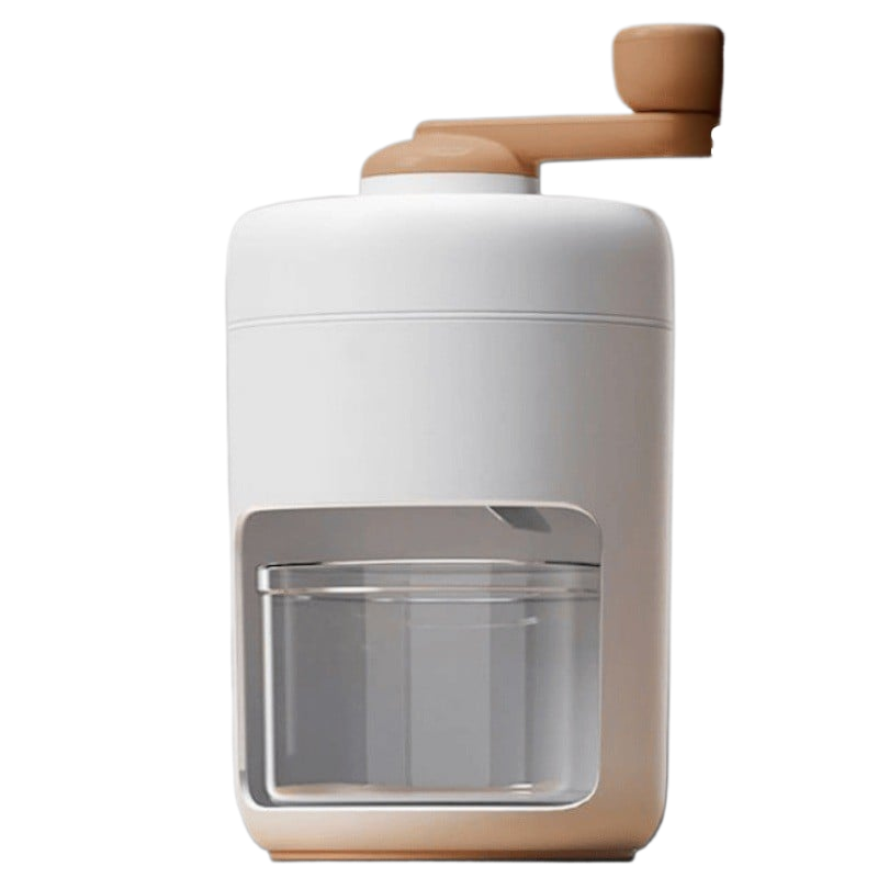 Handheld manual ice slush maker