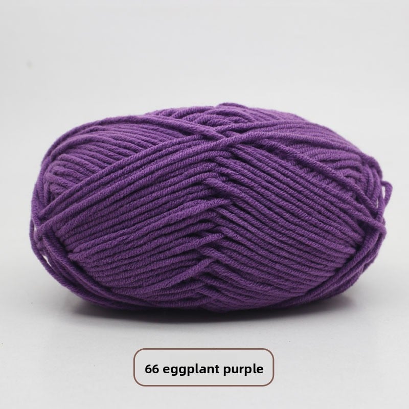 Five-Strand Milk Cotton Yarn for Knitting and DIY Crafts