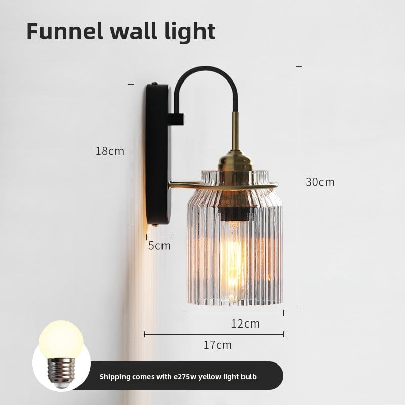 Circular led crystal wall lamp