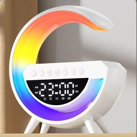 Wireless charging alarm clock ambient light