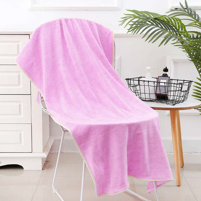 Extra-large absorbent non-shedding bath towel