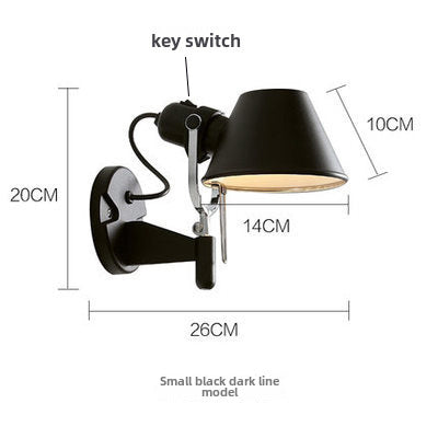 Personality straw hat wall lamp