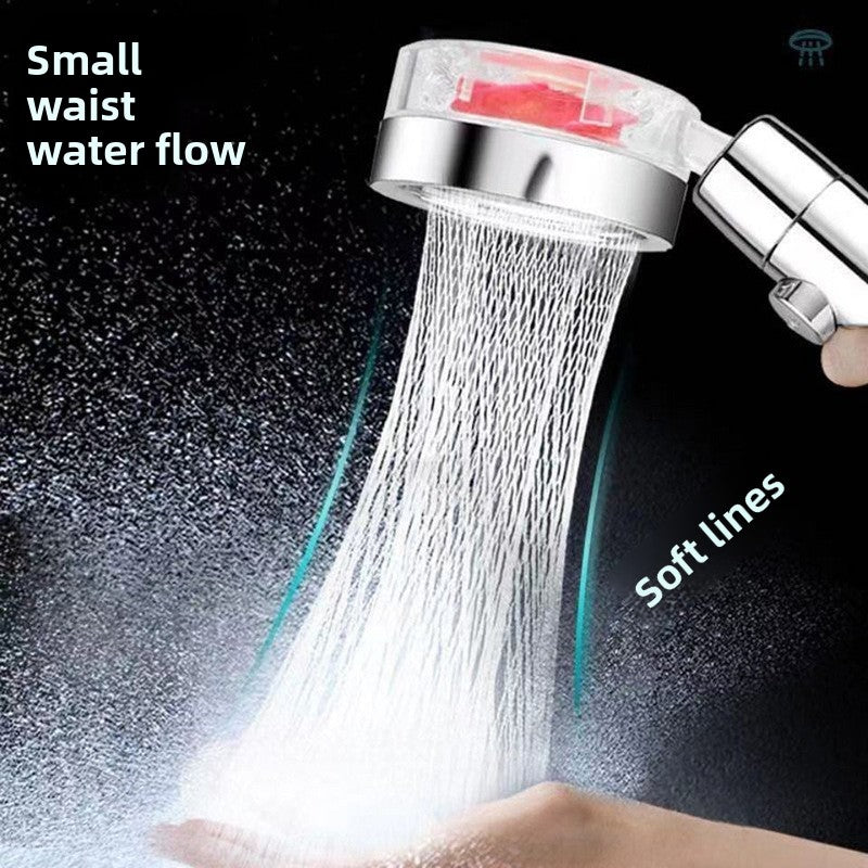 Turbocharged Adjustable Shower Head with Multiple Spray Modes