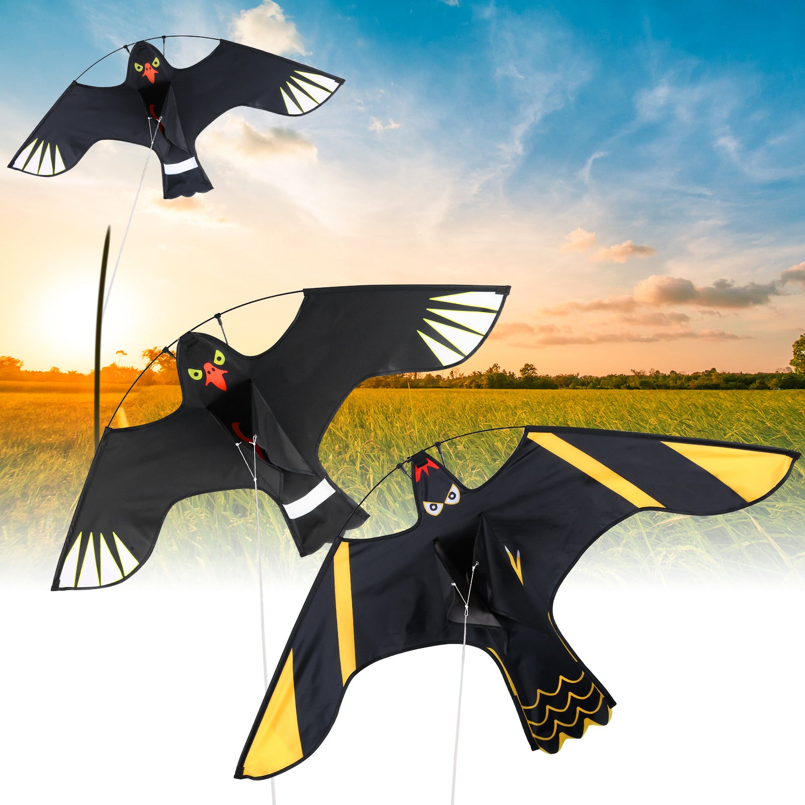Flying Hawk Kite for Bird Scaring