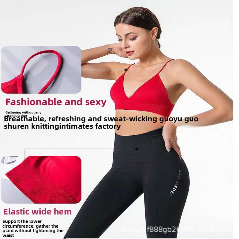 Women's Deep V Triangle Cup Wirefree Bra.