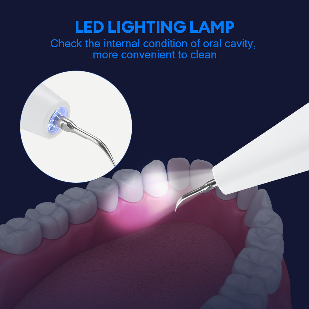 Electric Ultrasonic Tooth Cleaner with LED Light