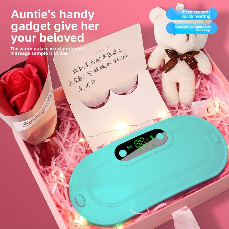 Massage warm uterus with vibration hot compress Abdominal massage device