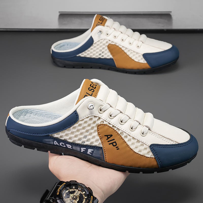 Men's oversized shoes with hollowed-out designs in summer