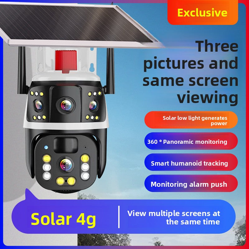 Solar-powered surveillance camera