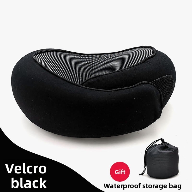 A U-shaped neck guard pillow that can be stored