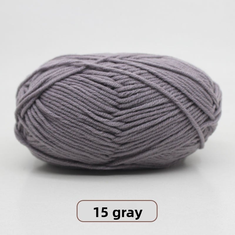 Five-Strand Milk Cotton Yarn for Knitting and DIY Crafts