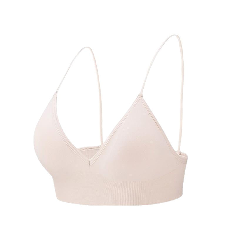 Women's Deep V Triangle Cup Wirefree Bra.