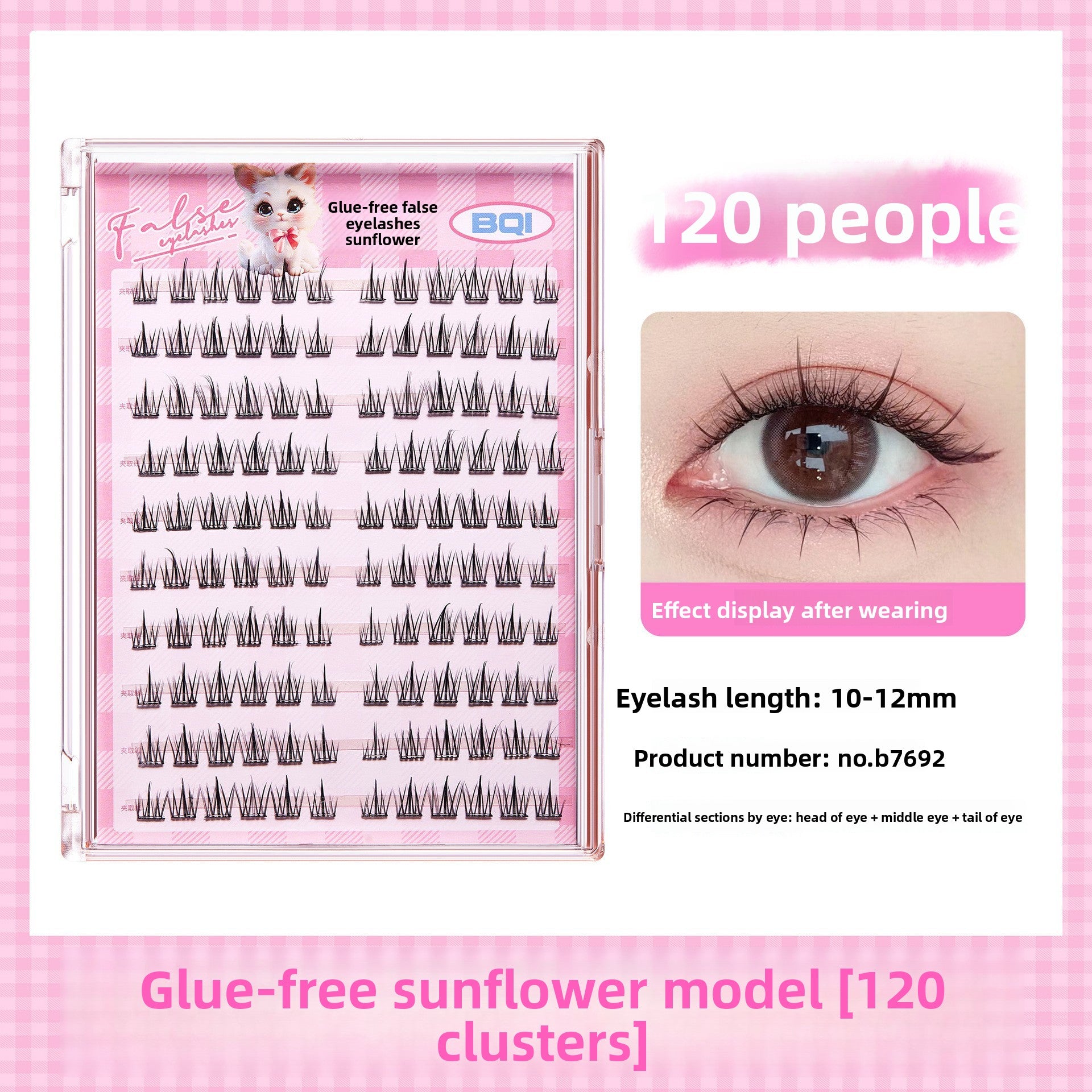 Natural Single Cluster False Eyelashes
