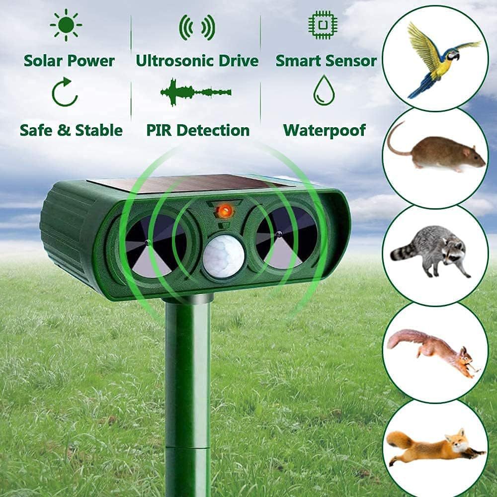 Solar Ultrasonic Animal Repeller