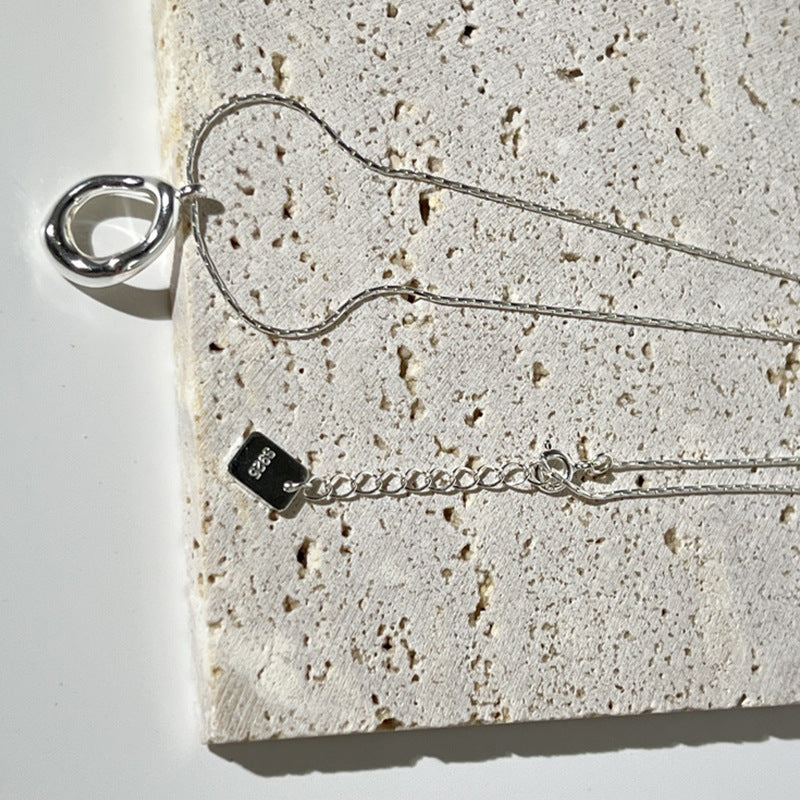 Irregular Circle Copper Necklace