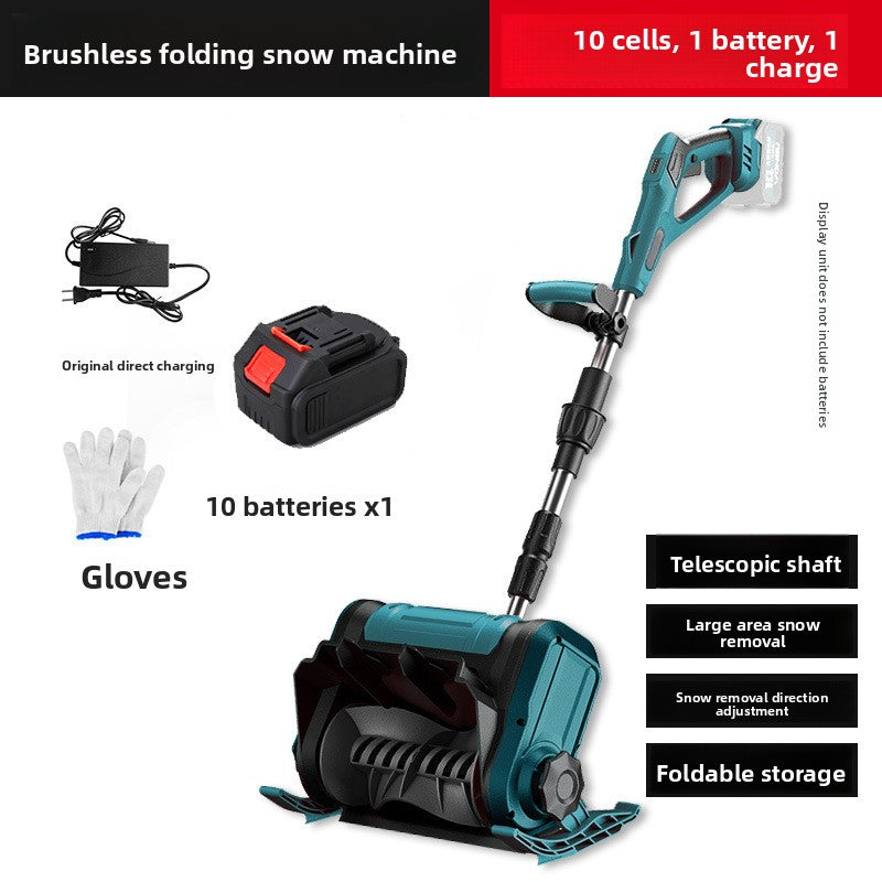 Electric snowplows and snow removal machines