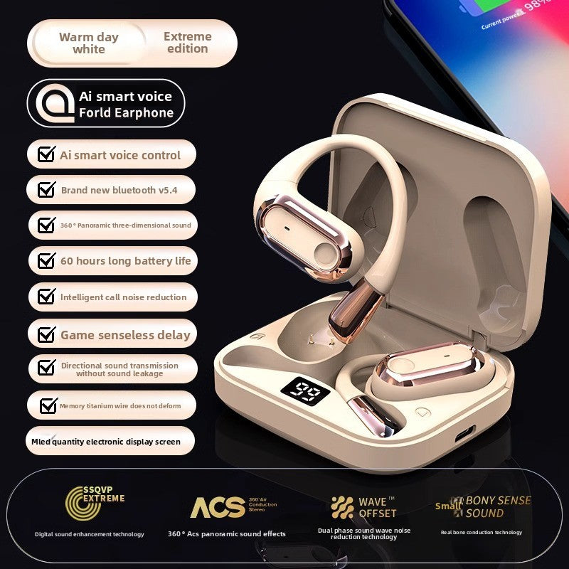 Ear-Hanging Air Bone Conduction Wireless Not Ear Sports