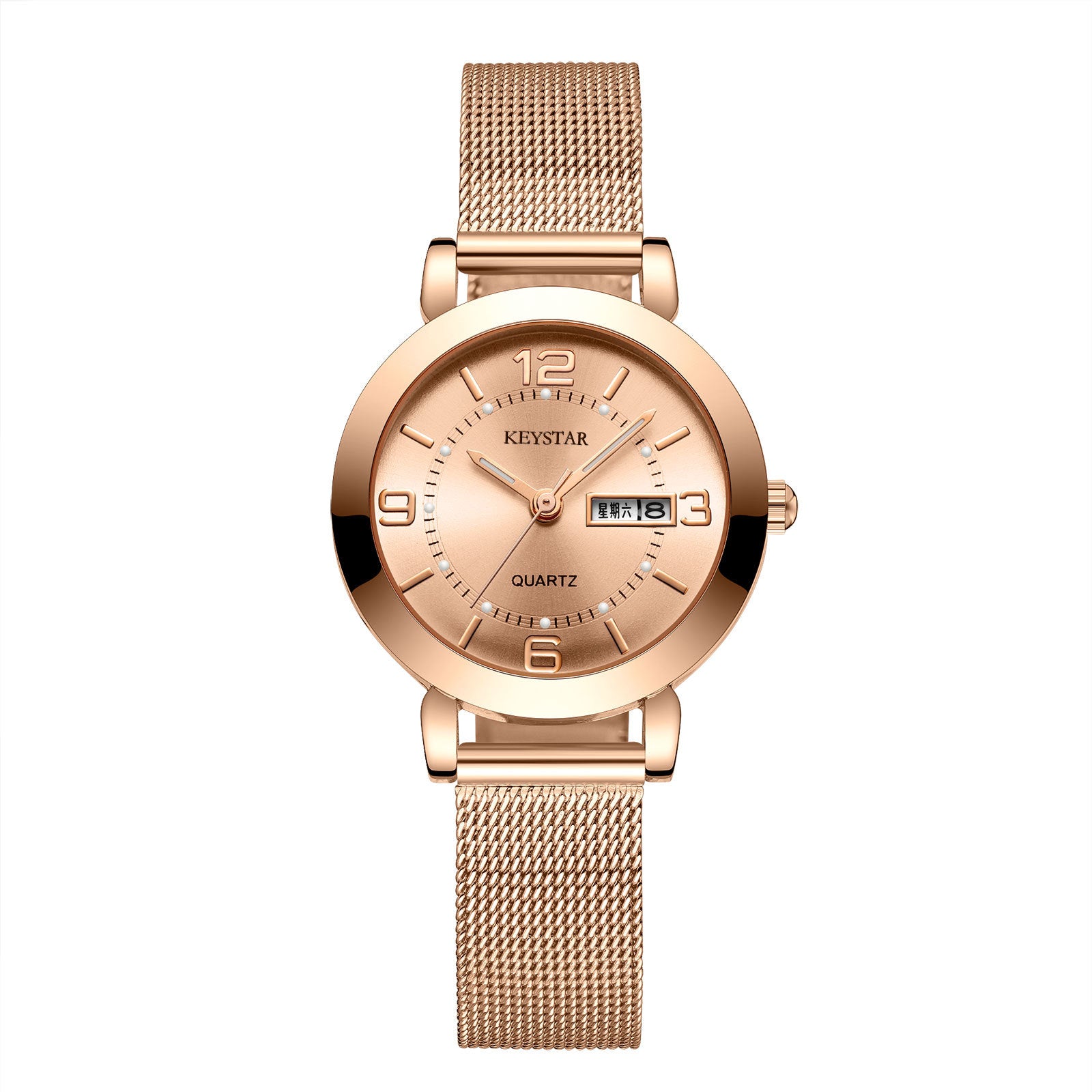 A simple waterproof luminous watch for ladies