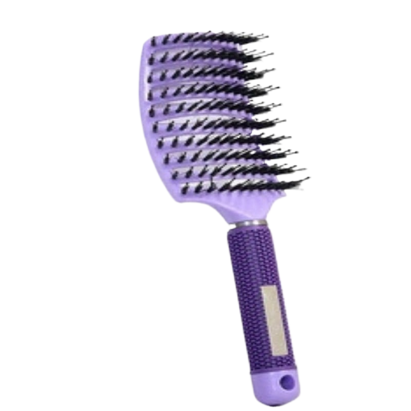 Bristle Comb Long Wide Tooth Hairdressing Ribbon Curling Styling Detangling Massage Anti-static Comb
