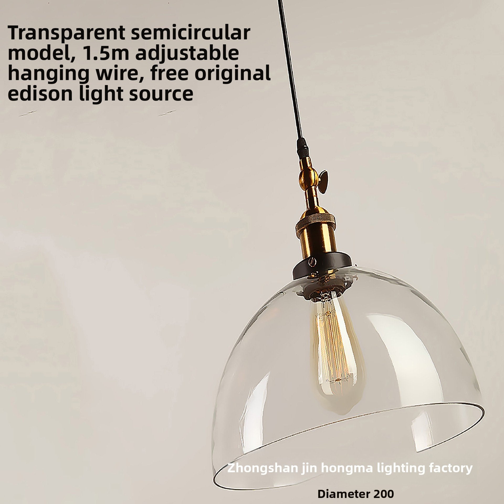Creative retro glass chandelier