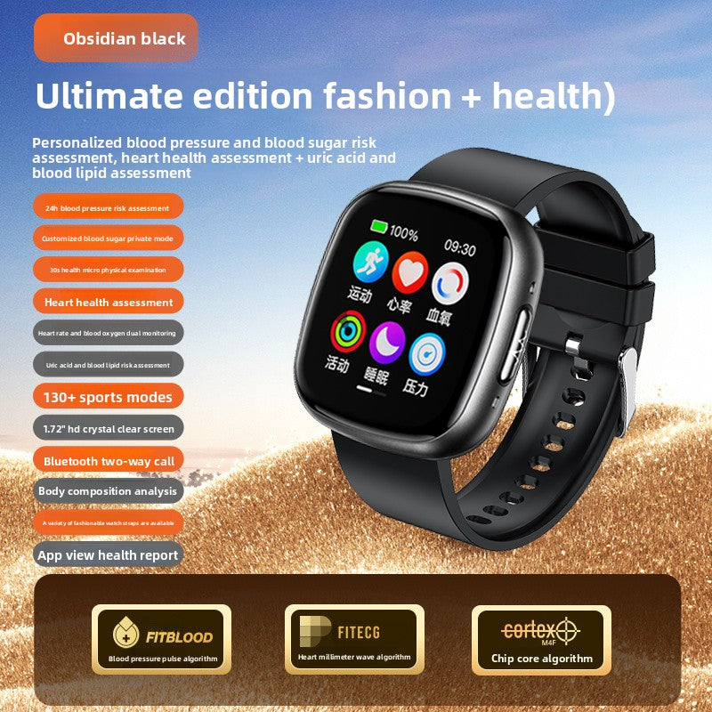 High-precision blood glucose watch for all-day health monitoring