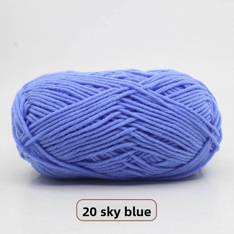 Five-Strand Milk Cotton Yarn for Knitting and DIY Crafts