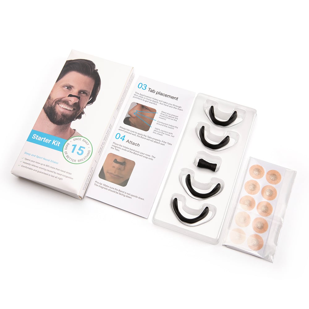 Magnetic suction ventilation nose patch nose clip nose belt intake breathing dilator