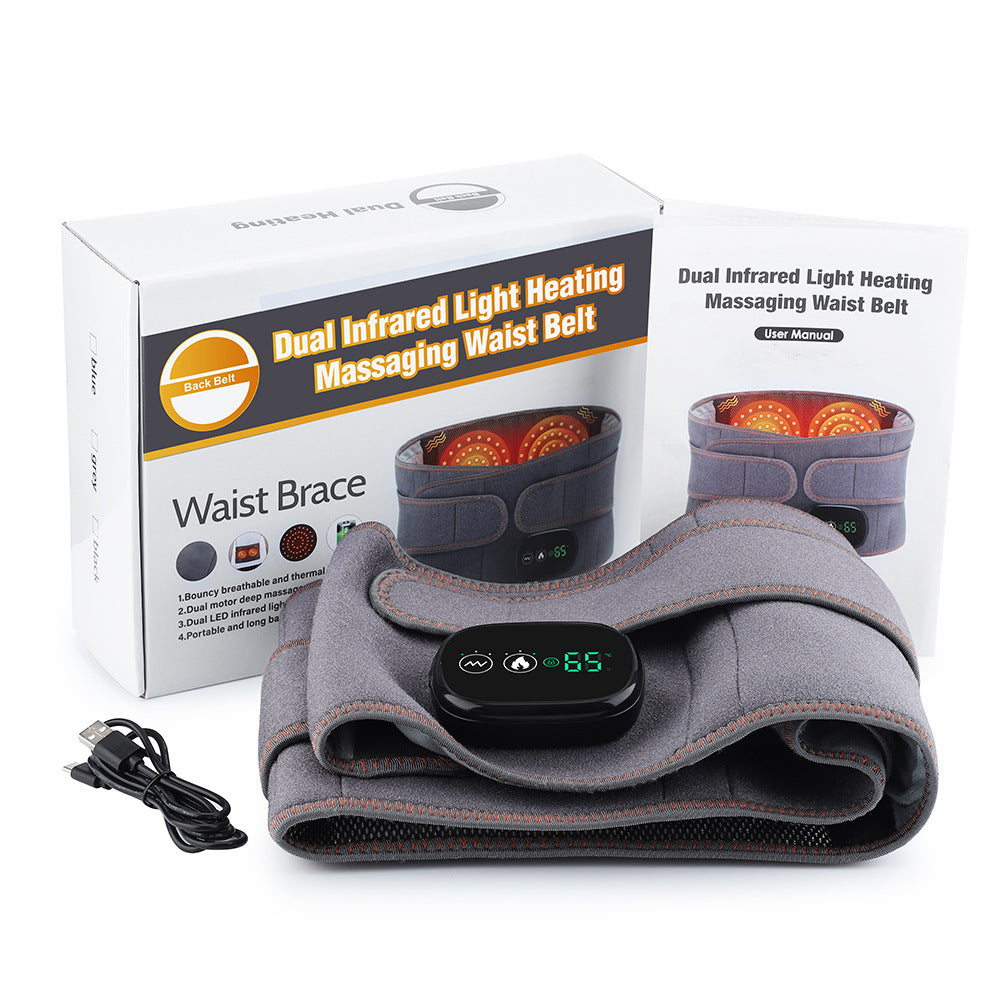 Red light heating massage belt