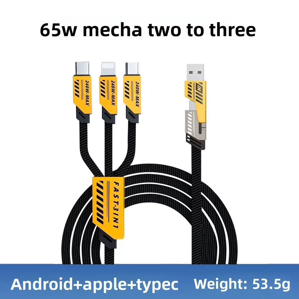 Mecha Style Dual USB + Dual Type-C Charger