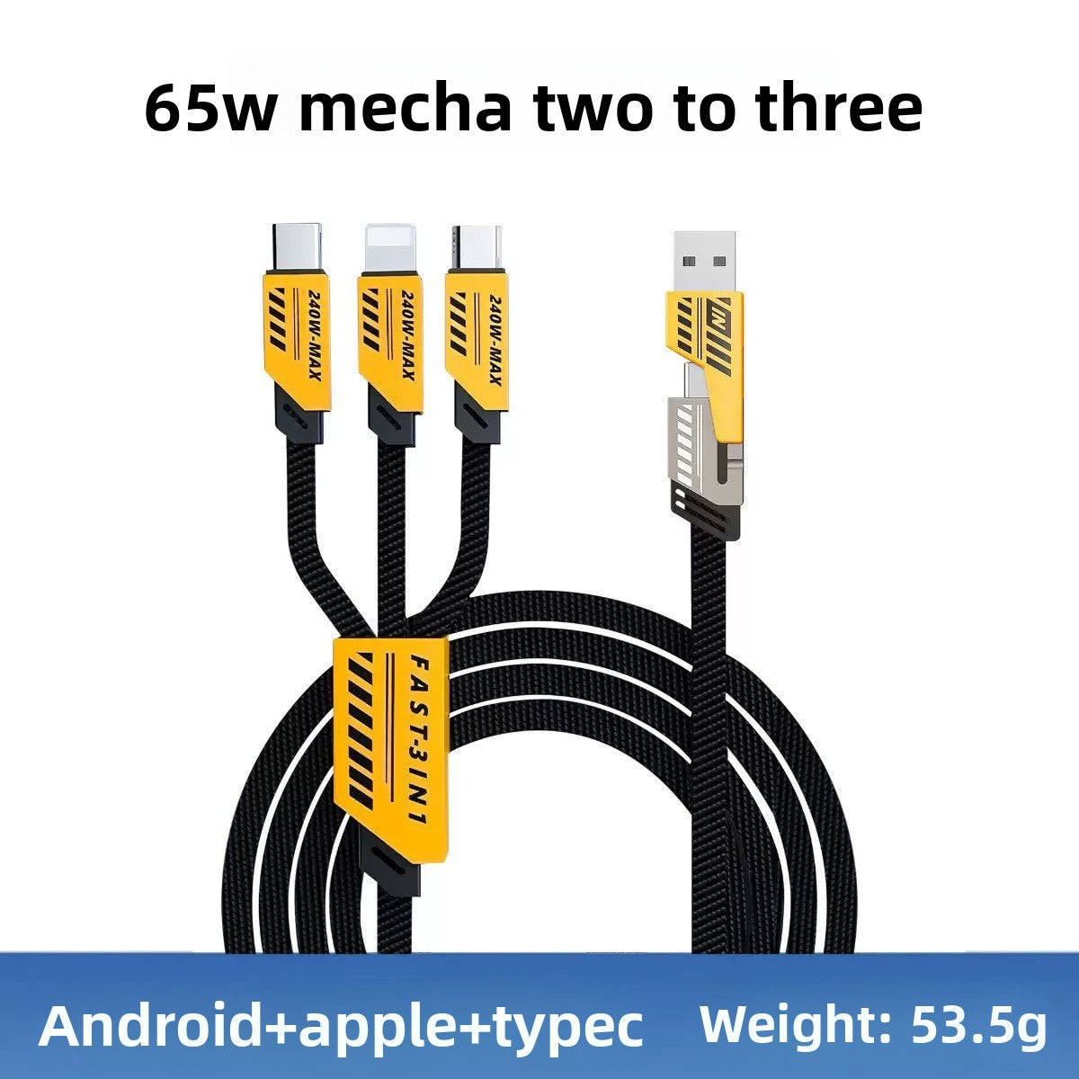Mecha Style Dual USB + Dual Type-C Charger