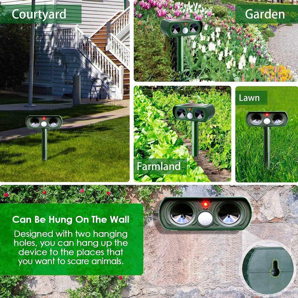Solar Ultrasonic Animal Repeller