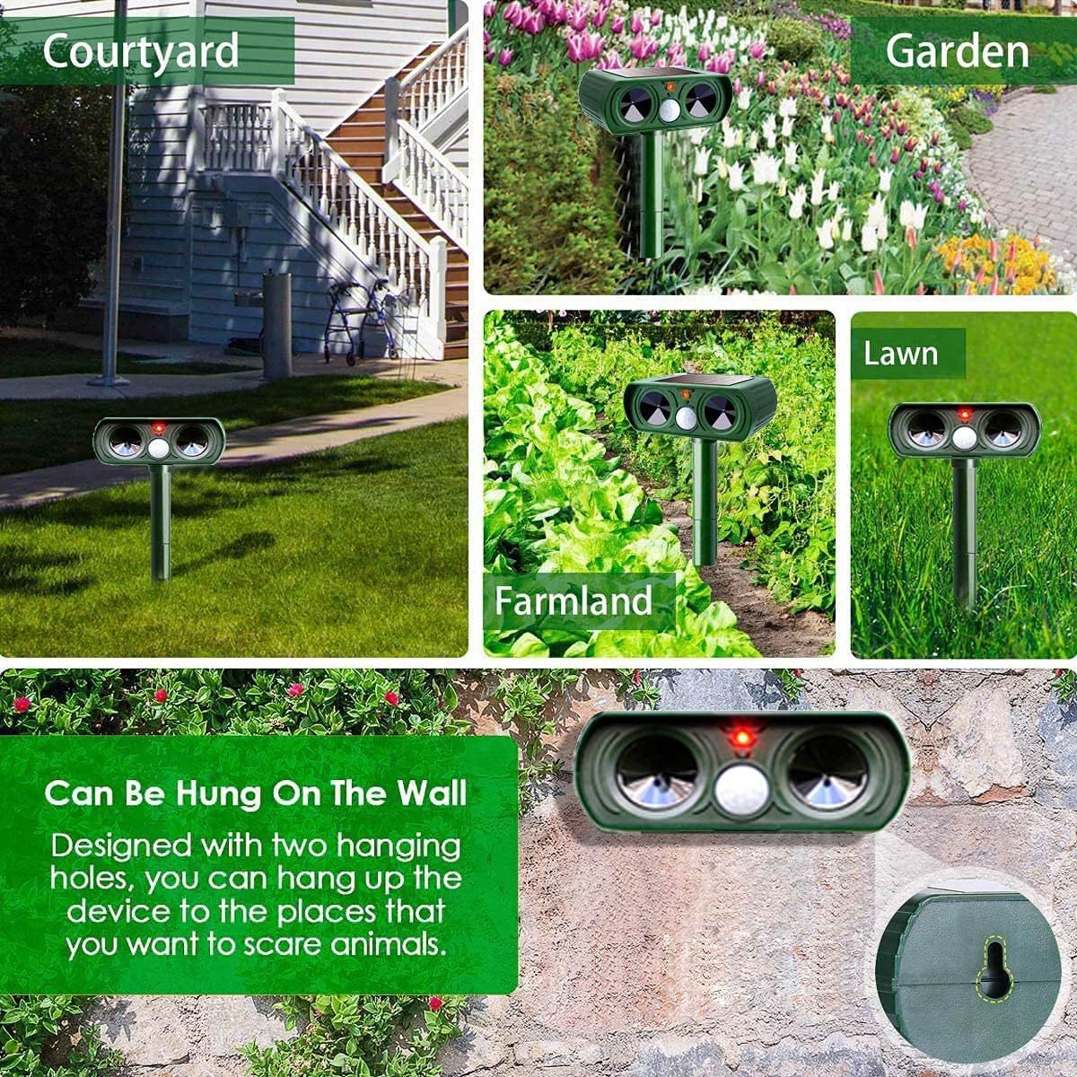 Solar Ultrasonic Animal Repeller