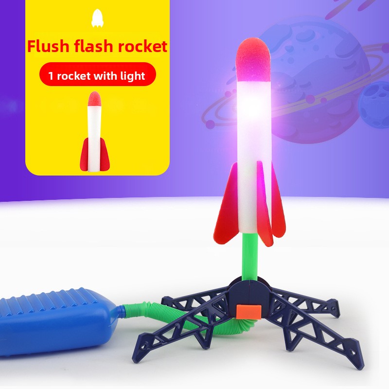 Foot Launch Luminous Rocket Toy