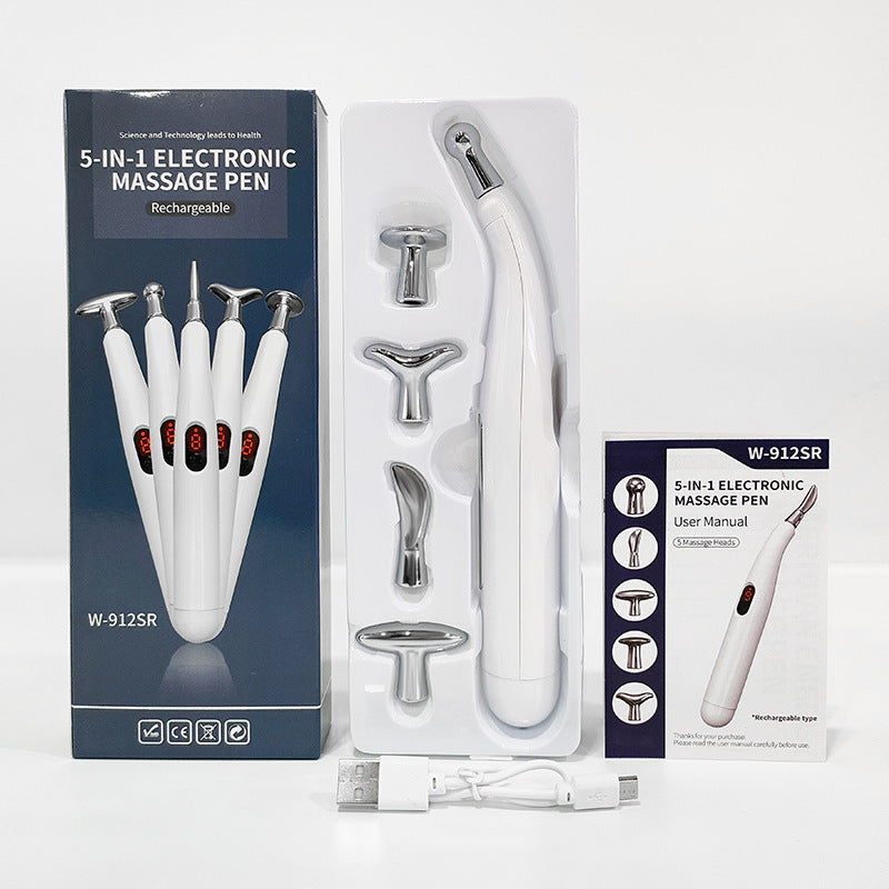 5-head Rechargeable Meridian Massage Pen