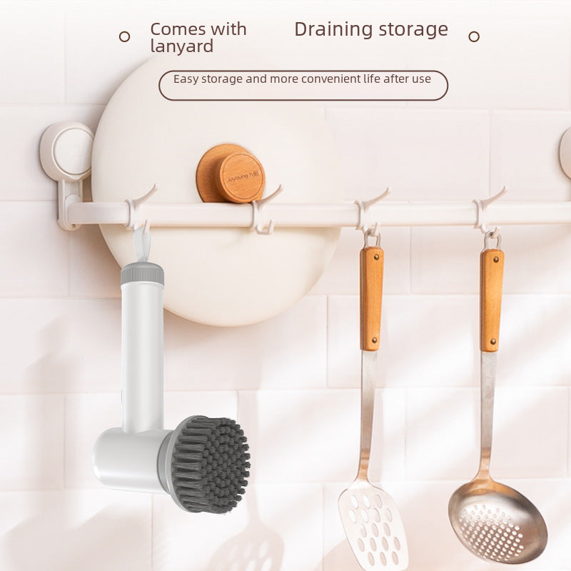 Kitchen and bathroom multi-function handheld electric brush