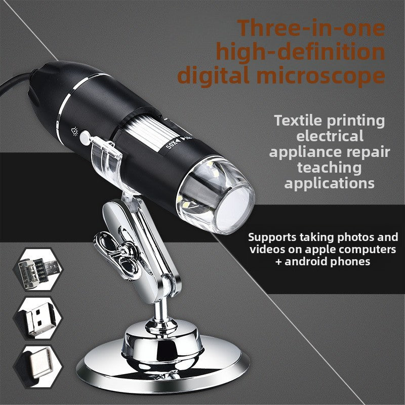 HD 1600X three-in-one microscope