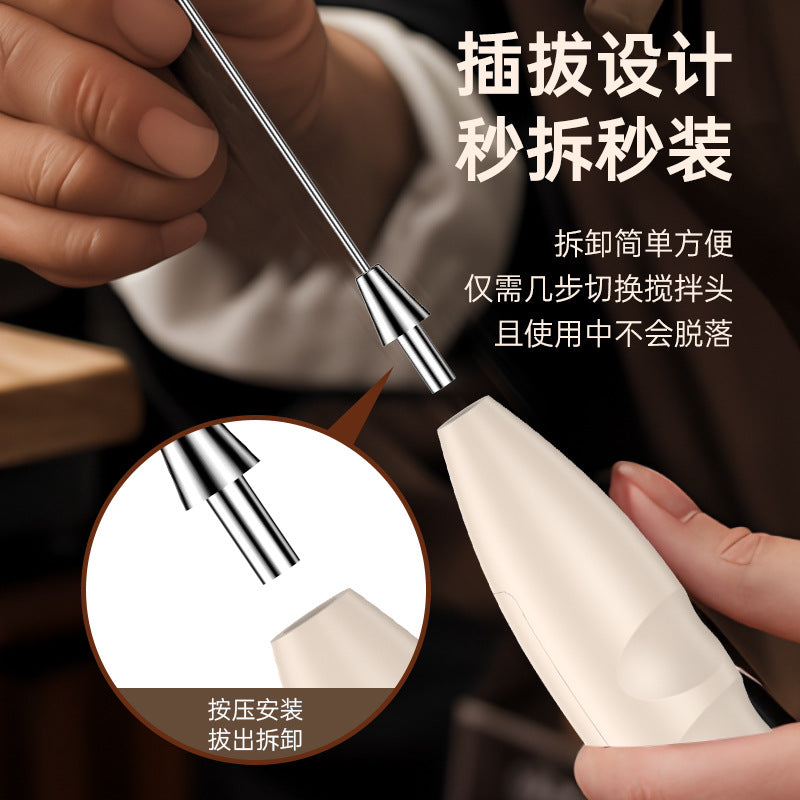 Handheld Electric Milk Frother for Coffee and Milk