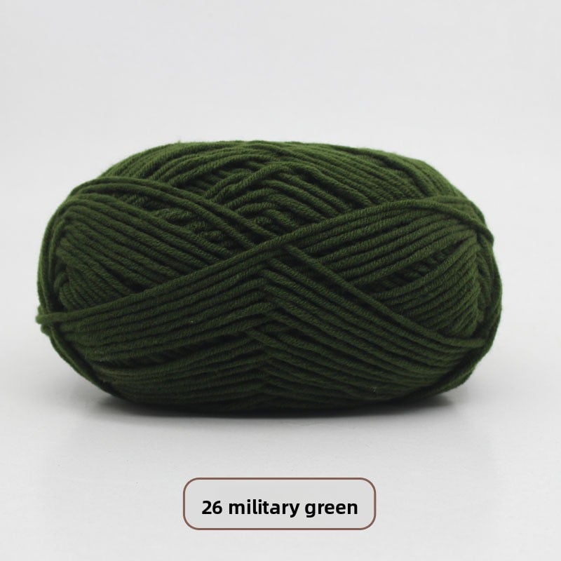 Five-Strand Milk Cotton Yarn for Knitting and DIY Crafts