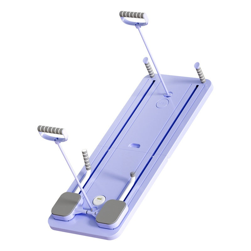 Multi-functional pole-mounted Pilates mat