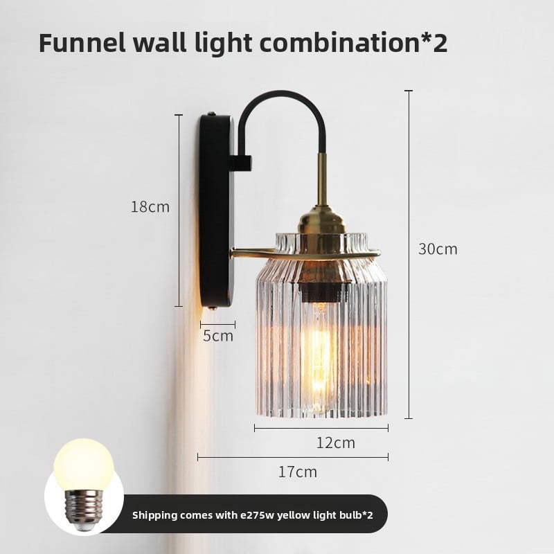 Circular led crystal wall lamp