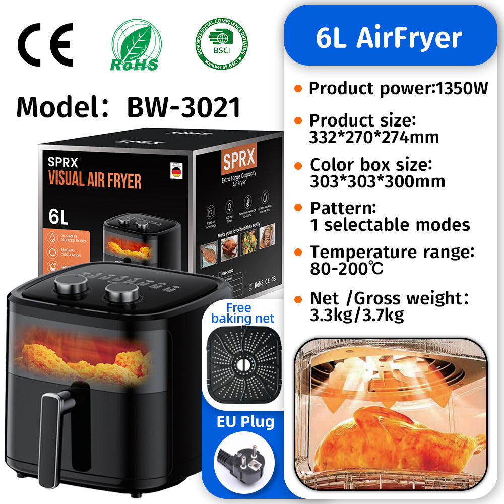 Air Fryer Household Flip-Free Airfryer